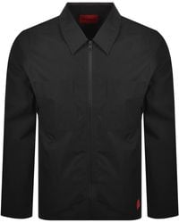 HUGO - Evalom Overshirt Jacket - Lyst