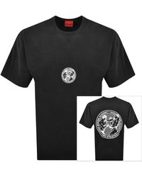 HUGO - Dwresto Crew Neck T Shirt - Lyst