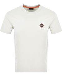 Napapijri - S Badge T Shirt Off - Lyst