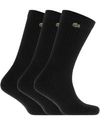 Lacoste - Logo Triple Pack Socks - Lyst