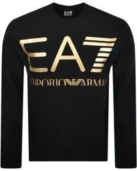 EA7 - Emporio Armani Logo Sweatshirt - Lyst