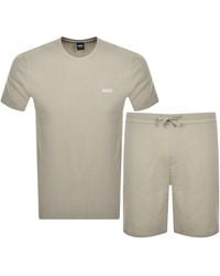 BOSS BUSINESS - Boss Waffle Short Set - Lyst