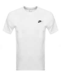 Nike - Crew Neck Club T Shirt - Lyst