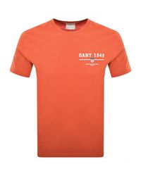 GANT - Original Graphic T Shirt - Lyst