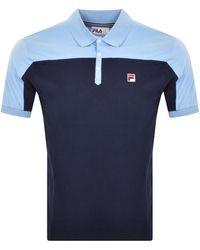 Fila - Panelled Polo T Shirt - Lyst