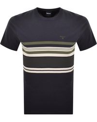 Barbour - Teeside Stripe T Shirt Dark - Lyst