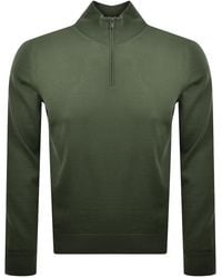 BOSS BUSINESS - Boss Ebenji Quarter Zip Wool Jumper - Lyst