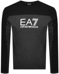 EA7 Emporio Armani Long Sleeve T Shirt - Grey