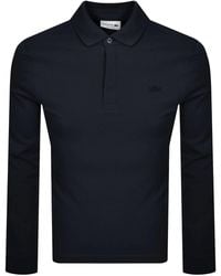 Lacoste - Stretch Pique Long Sleeve Polo - Lyst