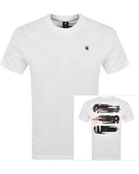 G-Star RAW - G-Star Raw Painted Back T Shirt - Lyst