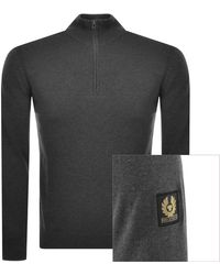 belstaff half zip jumper