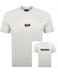 Armani - Emporio Logo T Shirt Snow - Lyst