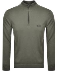 boss zimex half zip sweater