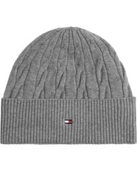 Tommy Hilfiger - Cable Knit Beanie Hat - Lyst