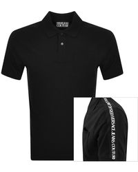 Versace - Couture Tape Polo T Shirt - Lyst