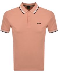 BOSS - Boss Paddy Polo T Shirt Light - Lyst