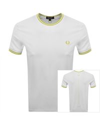 Fred Perry - Tennis Tipped T Shirt - Lyst