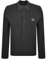 Fred Perry - Pointelle Cardigan Anchor - Lyst