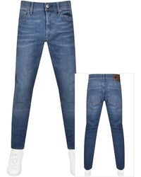 G-Star RAW - Raw 3301 Slim Fit Jeans Mid Wash - Lyst
