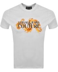 Versace Jeans Couture - Couture Wave Logo T Shirt - Lyst