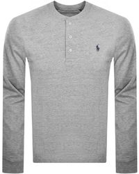Ralph Lauren - Henley Long Sleeved T Shirt - Lyst