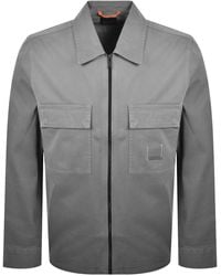 BOSS - Boss Lovel Full Zip Overshirt - Lyst