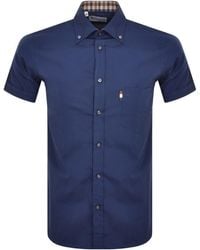 Aquascutum - London Short Sleeve Shirt - Lyst