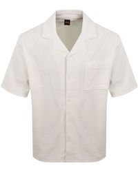 BOSS - Boss Urbanwaffle Short Sleeve Shirt - Lyst