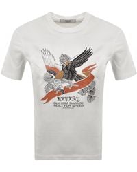 Replay - Graphic T Shirt Off - Lyst