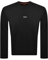 BOSS - Boss We Crew Neck Sweatshirt - Lyst