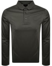 Armani - Emporio Long Sleeved Polo T Shirt - Lyst