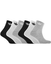 adidas Originals - 6 Pack Mid Ankle Socks - Lyst