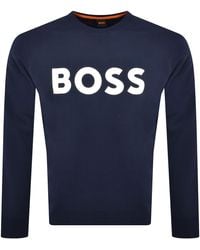 BOSS - Boss We Basic Crew Neck Sweatshirt - Lyst