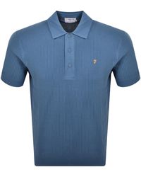 Farah - Farah Thornley Knitted Polo Shirt - Lyst