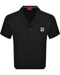 HUGO - Chaffle Waffle Texture Shirt - Lyst