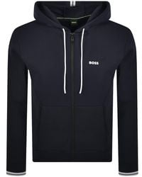 BOSS - Boss Full Zip Zone Hoodie - Lyst