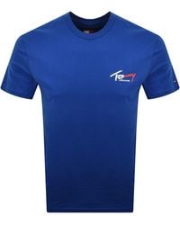 Tommy Hilfiger - Sign Chest T Shirt - Lyst