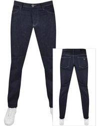Armani - Emporio J06 Slim Jeans Dark Wash - Lyst