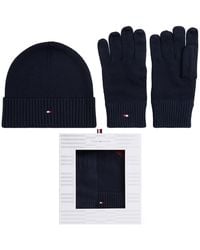 Tommy Hilfiger - Beanie And Gloves Gift Set - Lyst