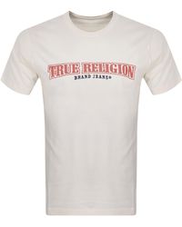 True Religion - Cross Stitch Arch T Shirt - Lyst