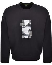BOSS - Boss Stenson Zone Oversized Sweatshirt - Lyst