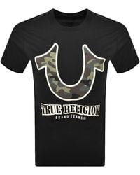 TRUE RELIGION - Camo Logo T Shirt - Lyst