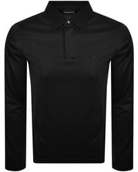 Armani - Emporio Long Sleeved Polo T Shirt - Lyst