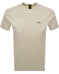 BOSS - Boss Regular Fit T Shirt Light - Lyst