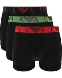 Armani - Emporio Underwear 3 Pack Trunks - Lyst