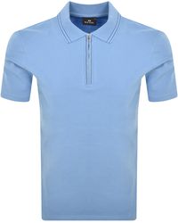 Paul Smith - Half Zip Polo T Shirt - Lyst