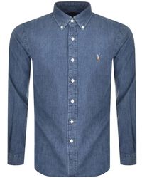 Ralph Lauren - Slim Fit Denim Shirt - Lyst