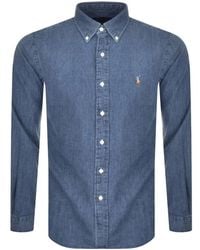 Ralph Lauren - Slim Fit Denim Shirt - Lyst
