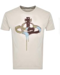 Vivienne Westwood - Spray Orb Logo T Shirt - Lyst