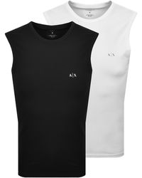 ARMANI EXCHANGE - 2 Pack Vest Tops - Lyst